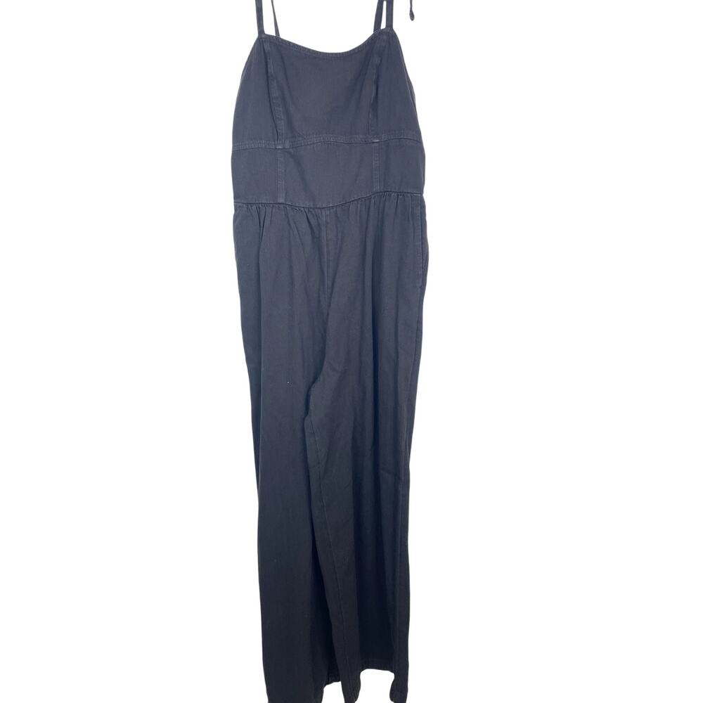 Old Navy Tie-Shoulder Corset Cami Jumpsuit Black S - Picture 3 of 9